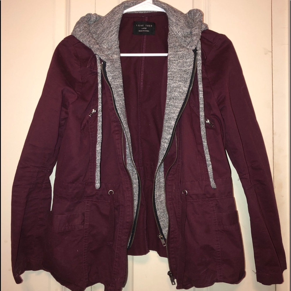 LOVE TREE double zip jacket